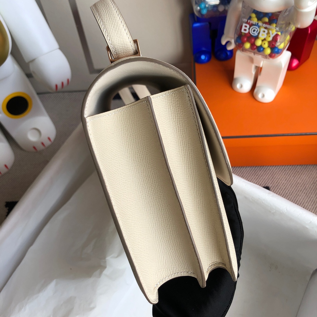 에르메스 콘스탄스18 셀리에 로즈골드 버클 앱송